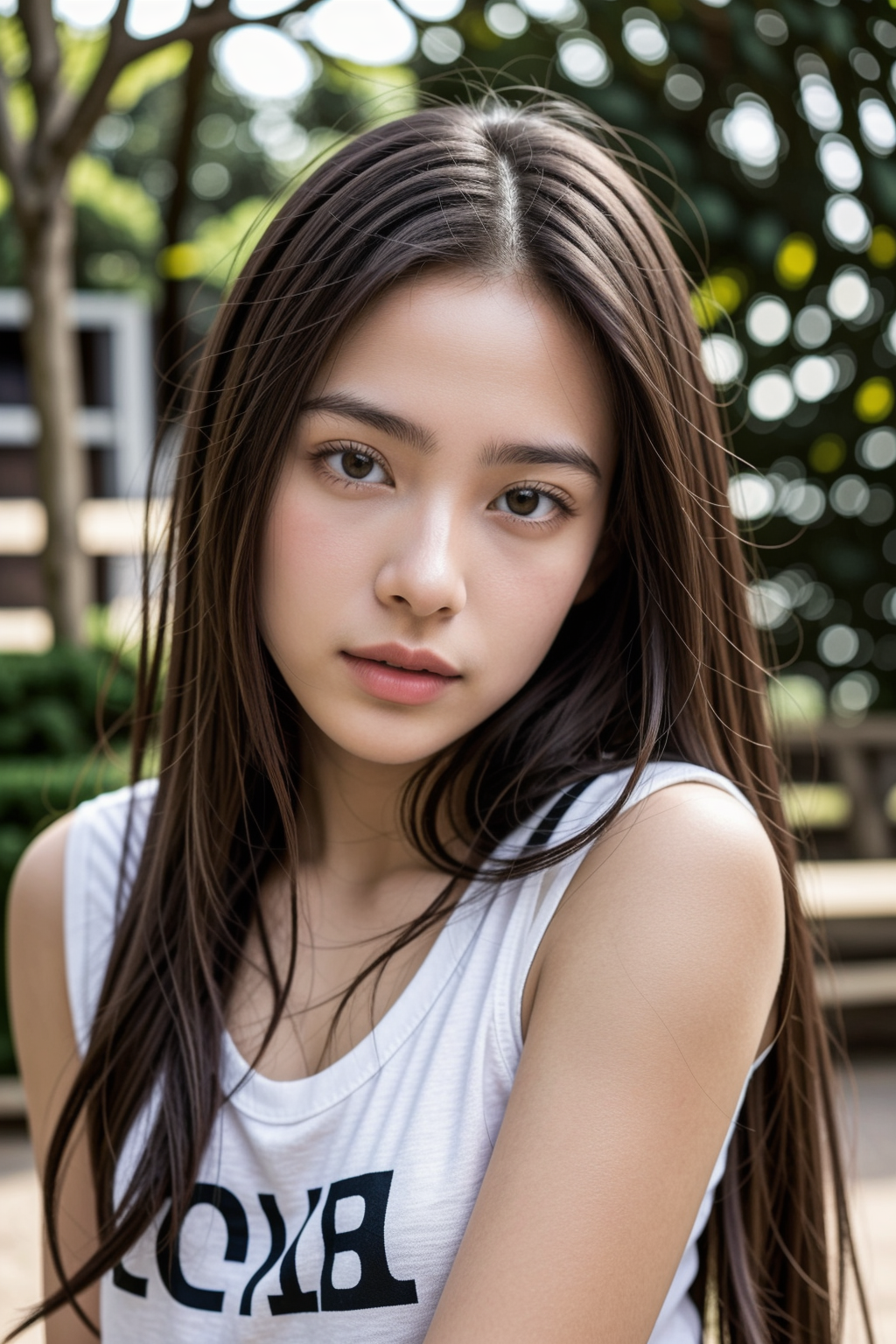 white t-shirt closeup