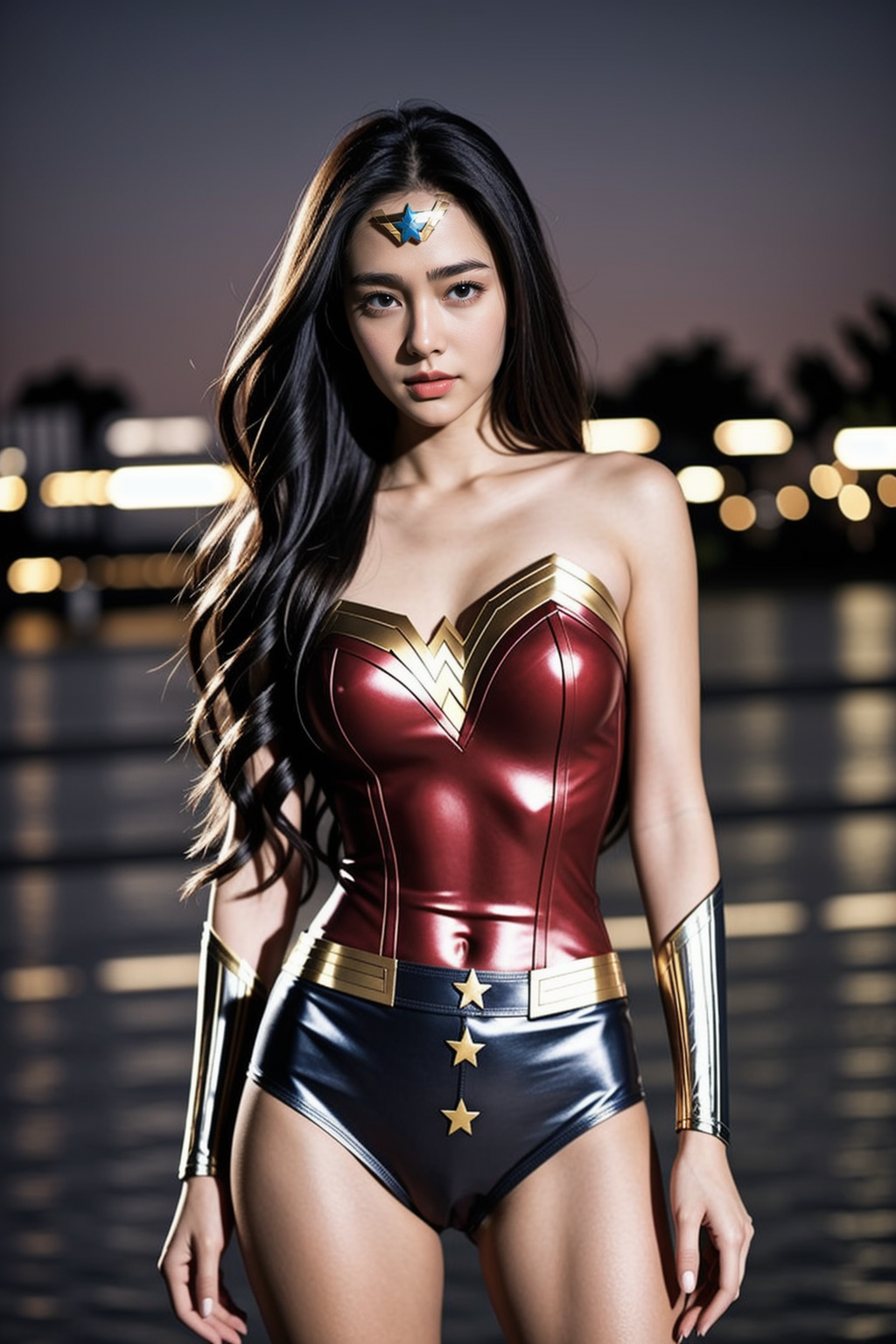 wonder woman at night