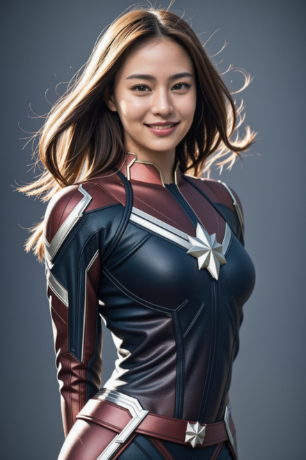 AsianAIModel as Captain Marvel